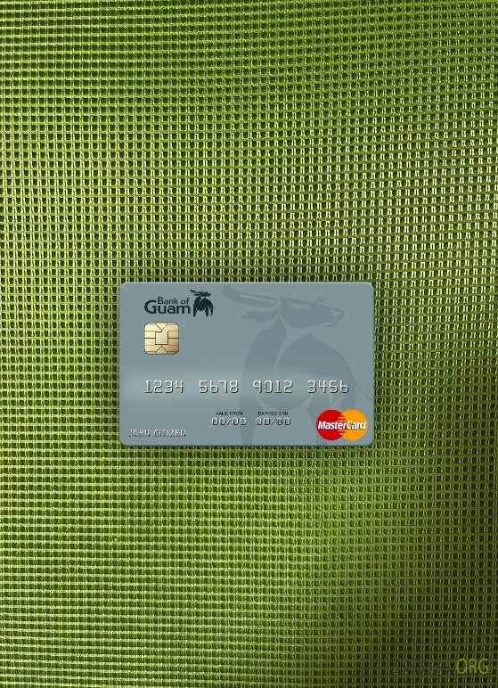 Photolook mastercard de la Palau Bank of Guam recto